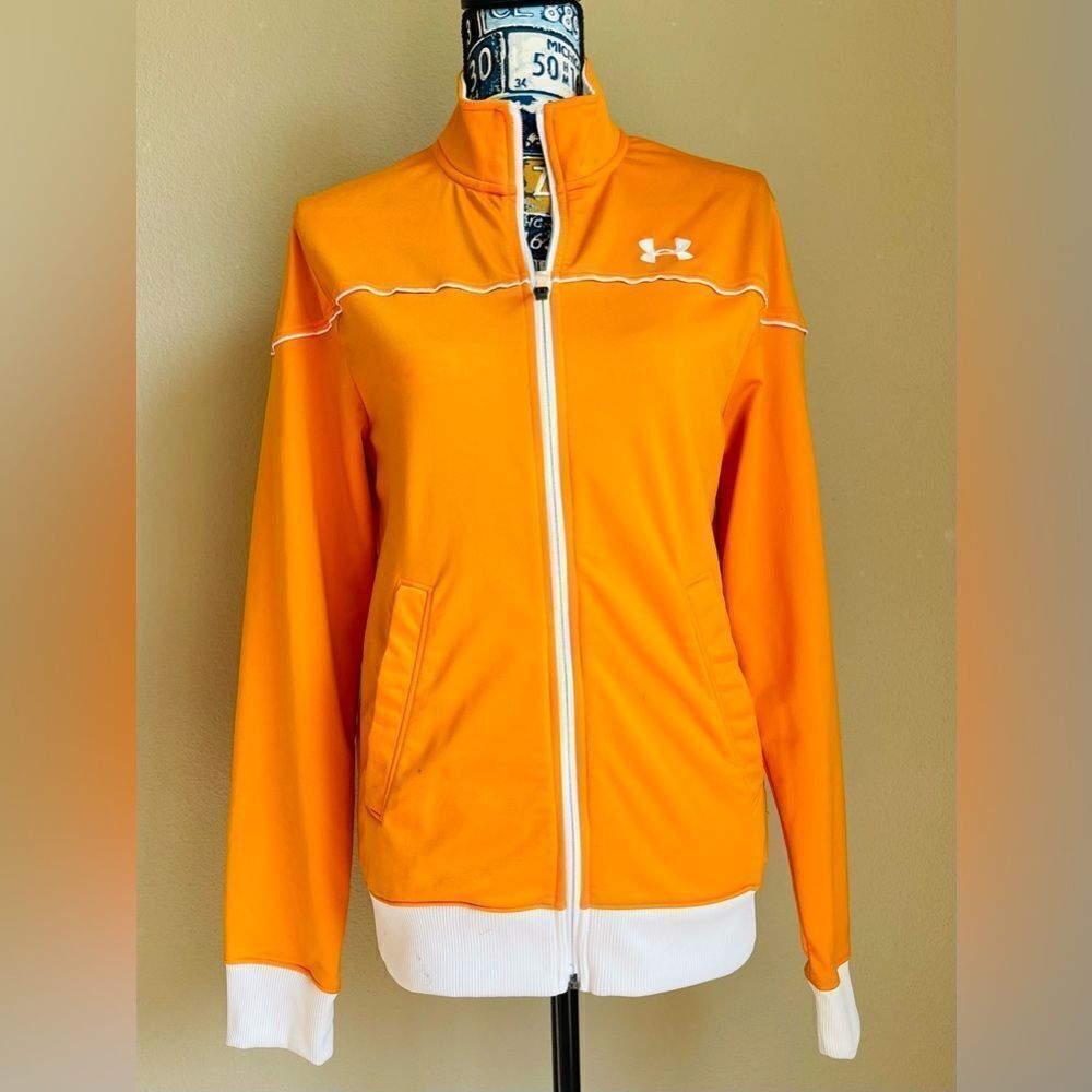 Women’s Under Armour Orange Lightweight jacket. - Picture 1 of 8